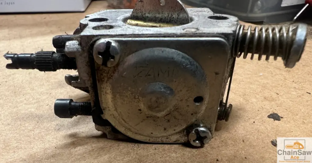 Poulan Chainsaw Carburetor Replacement - Restore Lost Performance - carburetor up close