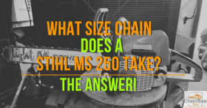 What Size Chain Does a Stihl MS 250 Take? – The Answer! – Chainsaw Ace